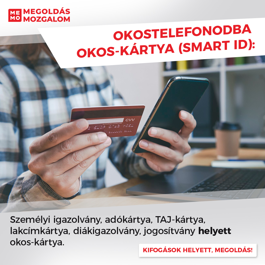 In your smartphone, Smart Card (SMART ID): Instead of an ID card, tax card, Social security card, address card, student card, driver's license, you will have a smart card.