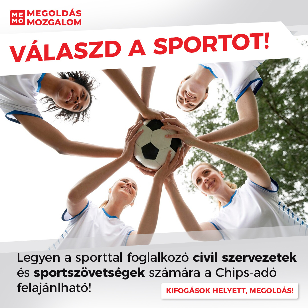Choose sports! Let the Chips Tax be eligible for donation to civil organizations and sports federations dedicated to sports!