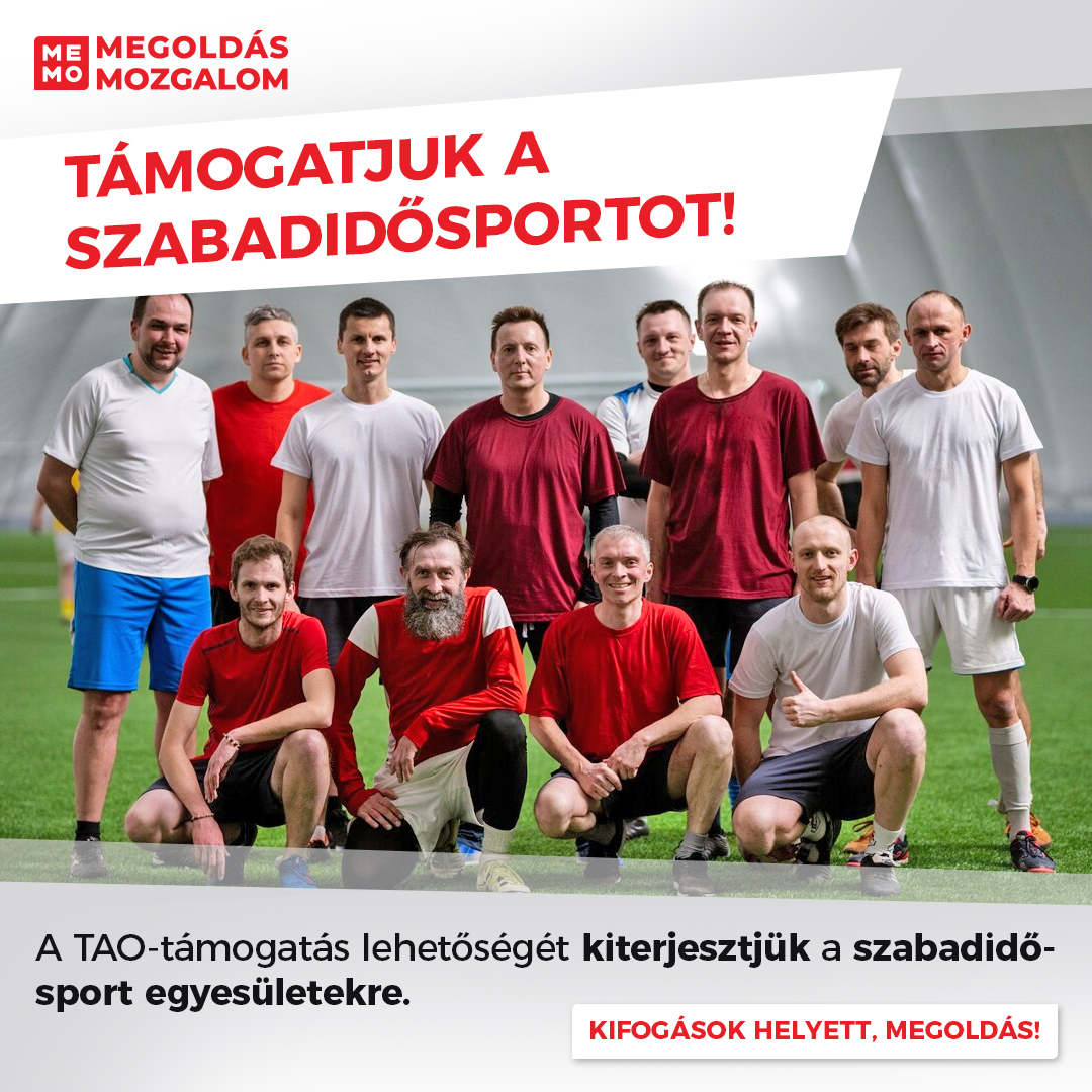 We support recreational sports! We extend the possibility of TAO (corporate tax) support to recreational sports associations.