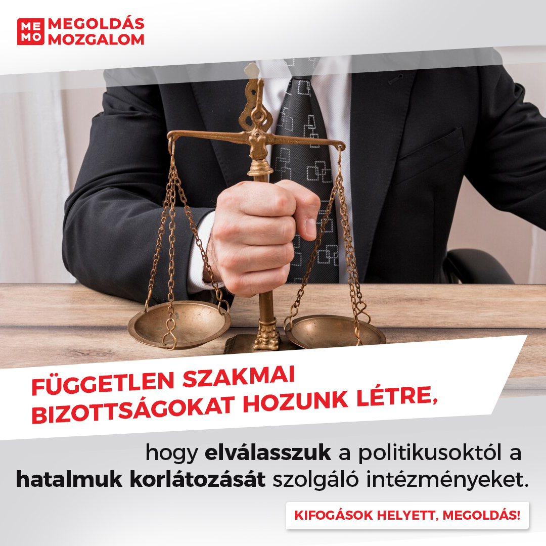 Független szakmai bizottságokat hozunk létre, hogy elválasszuk a politikusoktól a hatalmuk korlátozását szolgáló intézményeket.