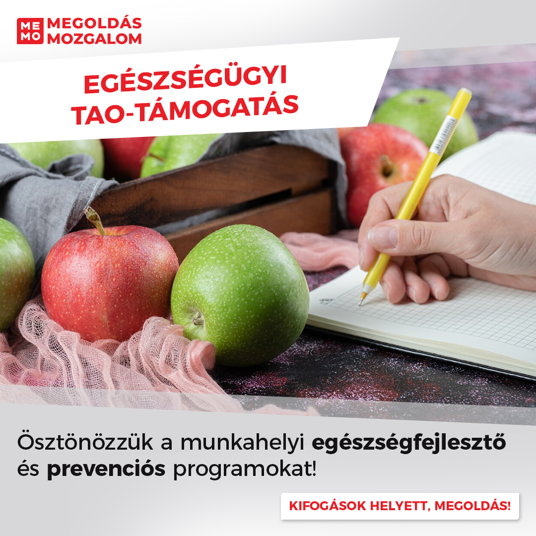 Egészségügyi TAO-támogatás. Ösztönözzük a munkahelyi egészségfejlesztő és prevenciós programokat!